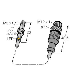 [4609795] Turck Inductive Sensor (BI1-EG05-AP6X-0.2-RS4T)