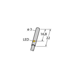 [1619326] Turck Inductive Sensor (BI1-EH03-AN6X)