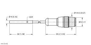 [4609593] Turck Inductive Sensor (BI1-EH04-AP6X-0.2-RS4T)