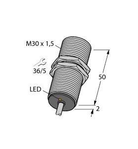 [4614724] Turck Inductive Sensor, Stainless Steel Front (BI20-EG30F-AP6X)