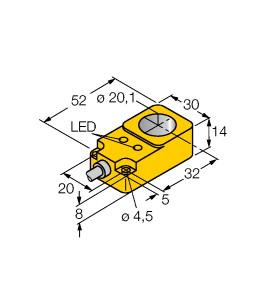 [1406300] Turck Inductive Sensor, Ring Sensor (BI20R-Q14-AP6X2)