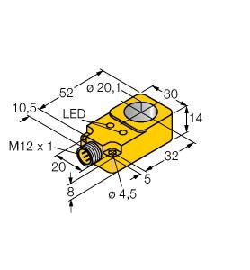 [1407300] Turck Inductive Sensor, Ring Sensor (BI20R-Q14-AP6X2-H1141)