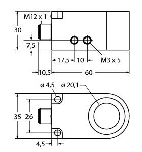 [14042] Turck Inductive Sensor, Ring Sensor (BI20R-W30-DAP6X-H1141)