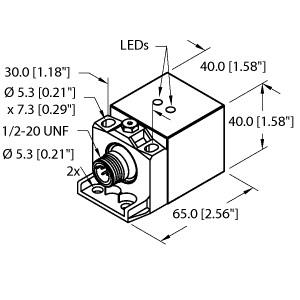 [4283292] Turck Inductive Sensor (BI20U-CA40-ADZ30X2-B3131 W/BS2.1)