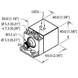 [1627290] Turck Inductive Sensor (BI20U-CA40-AP6X2-H1141 W/BS2.1)