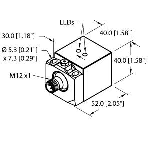 [1627296] Turck Inductive Sensor (BI20U-CA40-AP6X2-H1141/S1591 W/BS2.0)