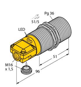 [15648] Turck Inductive Sensor (BI25-G47SR-VP4X2)
