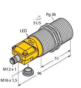 [1564892] Turck Inductive Sensor (BI25-G47SR-VP4X2-H1141)