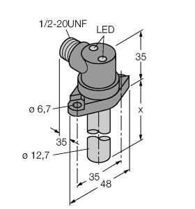 [4279493] Turck Inductive Sensor, for high pressures (BI2-CRS1159-ADZ30X2-B3131/S34)