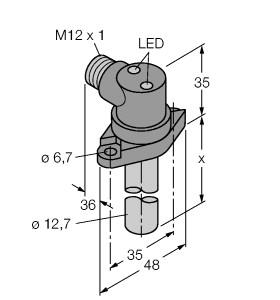 [4570899] Turck Inductive Sensor, For High Pressures (BI2-CRS1159-AP4X2-H1141/S34)