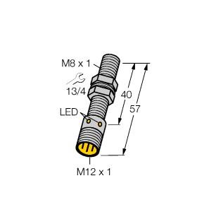 [4602542] Turck Inductive Sensor, With Increased Temperature Range (BI2-EGT08-AG41X-H1341/S100)