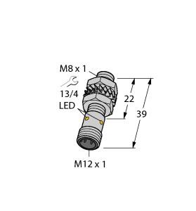 [4602543] Turck Inductive Sensor, With Increased Switching Distance (BI2-EGT08K-AG41X-H1341)