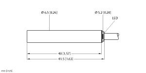 [4612200] Turck Inductive Sensor, With Increased Switching Distance (BI2-EH6.5-AP6X)