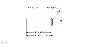 [4610000] Turck Inductive Sensor, With Increased Switching Distance (BI2-EH6.5K-AP6X)