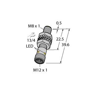 [4602967] Turck Inductive Sensor, With Increased Switching Distance (BI2-M08K-AP6X-H1341)