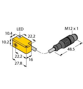 [1609374] Turck Inductive Sensor (BI2-Q10S-VN6X-0.2-RS4.4T)