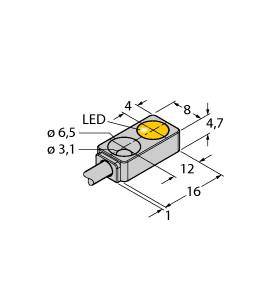 [1614002] Turck Inductive Sensor (BI2-Q4.7-RP6X)