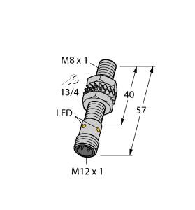 [4602080] Turck Inductive Sensor, With Extended Switching Distance (BI2U-EG08-RP6X-H1341)