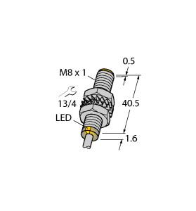 [4602906] Turck Inductive Sensor, With Increased Switching Distance (BI3-M08E-AP6X)