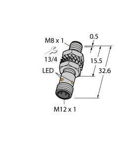 [4602940] Turck Inductive Sensor, With Increased Switching Distance (BI3-M08KK-AP6X-H1341)