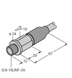 [1584007] Turck Inductive Sensor, For Use in Vehicle Board Nets (BI4-EG16CA-RP45LD/S100)