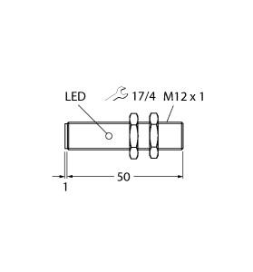 [4607183] Turck Inductive Sensor, With Increased Switching Distance (BI4-G12-RN6X-H1143)