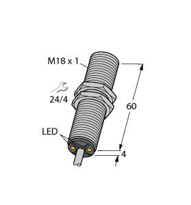 [4255096] Turck Inductive Sensor (BI5-GT18-ADZ30X2 7M)