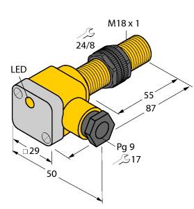 [4656992] Turck Inductive Sensor (BI5-P18SK-AP6X2 55MM)