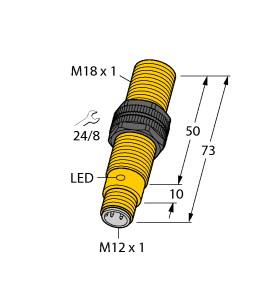 [16933] Turck Inductive Sensor (BI5-S18-AP6X-H1141/S58)