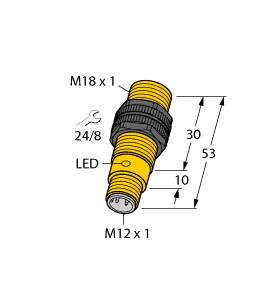 [4652402] Turck Inductive Sensor, With Extended Temperature Range (BI5-S18-AP6X-H1141/S97)