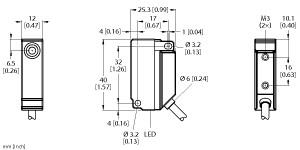 [1635532] Turck Inductive Sensor, With Extended Switching Distance (BI5U-Q12-AP6X2 7M)