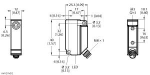 [1635524] Turck Inductive Sensor, With Extended Switching Distance (BI5U-Q12-AP6X2-V1131)