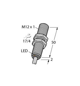 [4614720] Turck Inductive Sensor, Stainless Steel Front (BI6-EG12FE-AP6X)