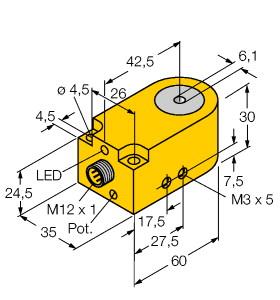 [14036] Turck Inductive Sensor, Ring Sensor (BI6R-W30-DAP6X-H1141)