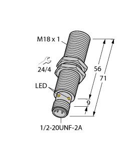 [4209301] Turck Inductive Sensor, With Increased Switching Distance (BI8-G18-ADZ30X2-B3331)