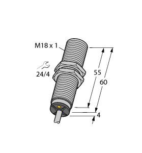 [1535528] Turck Inductive Sensor, With Analog Output (BI8-M18-LI-EXI)