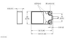 [1662006] Turck Inductive Sensor, With Extended Switching Distance (BI8U-Q08-AP6X2)