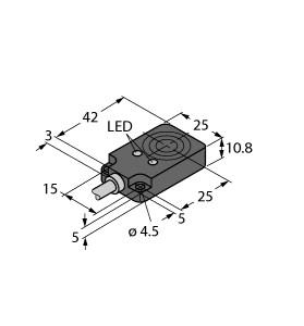 [1662093] Turck Inductive Sensor (BI8U-Q10-AP6X2-0.2-PSG3M)