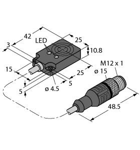 [16620011] Turck Inductive Sensor (BI8U-Q10-AP6X2-0.2-RSV4T)