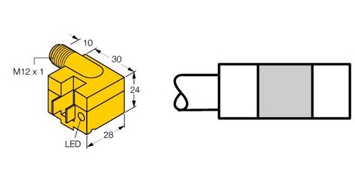 [4480290] Turck Magnetic Field Sensor, For Pneumatic Cylinders (BIM-AKT-AD4X-H1141 W/KLA1)