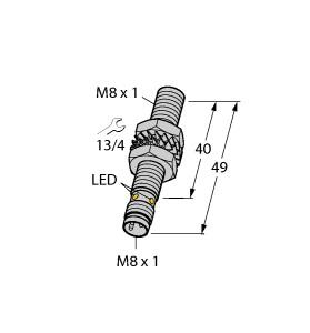 [4621314] Turck Magnetic Field Sensor, Magnetic-inductive Proximity Sensor (BIM-EG08-AP6X-V1131)