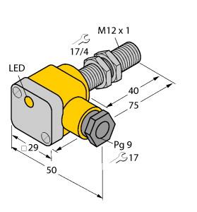 [1579903] Turck Magnetic Field Sensor, Magnetic-inductive Proximity Sensor (BIM-G12SK-AP4X/S235)