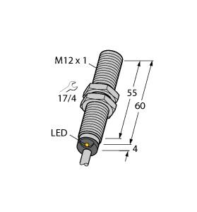 [1074002] Turck Magnetic Field Sensor, Magnetic-inductive Proximity Sensor (BIM-M12E-Y1X)