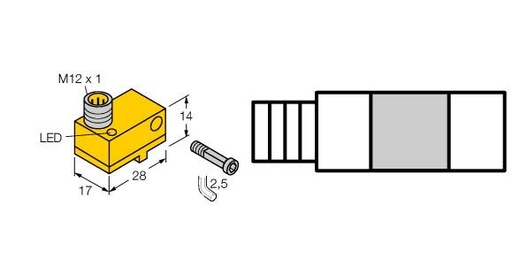 [4685400] Turck Magnetic Field Sensor, For Pneumatic Cylinders (BIM-NST-AP6X-H1141)