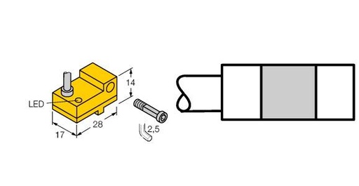 [4685512] Turck Magnetic Field Sensor, Magnetic-inductive Proximity Sensor (BIM-NST-RP6X/S235)
