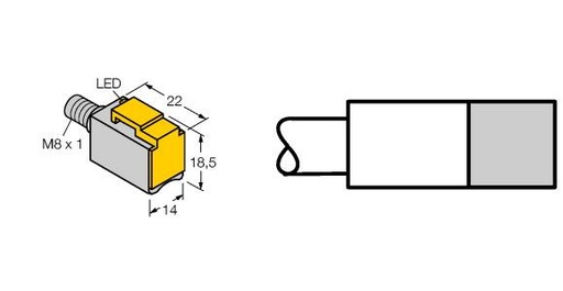 [4625600] Turck Magnetic Field Sensor, For Pneumatic Cylinders (BIM-PSM-AP6X-V1131)