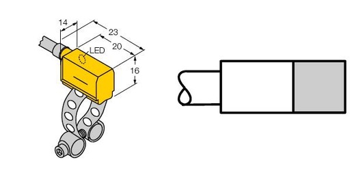 [4624089] Turck Magnetic Field Sensor, For Pneumatic Cylinders (BIM-PST-AP6X-0.2-PSG3 W/KLP80)