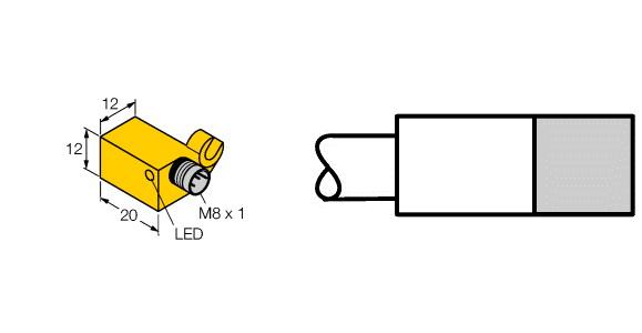 [4688300] Turck Magnetic Field Sensor, For Pneumatic Cylinders (BIM-QST-AN6X-V1131)