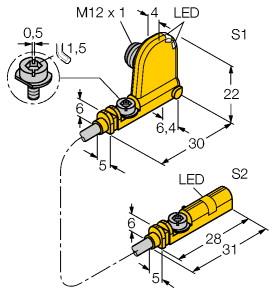 [4685719] Turck Magnetic Field Sensor, For Pneumatic Cylinders (BIM-UNT-0.5-UNT-2AP6X3-H1141)