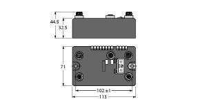 [6811479] Turck BL compact™ multiprotocol fieldbus station for Industrial Ethernet, Digital Counter/Encoder Interface (BLCEN-1M12MT-1CNT-ENC)